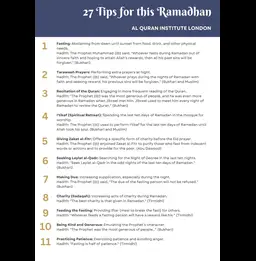 27 Tips for Ramadan: A Comprehensive Guide to Make the Most