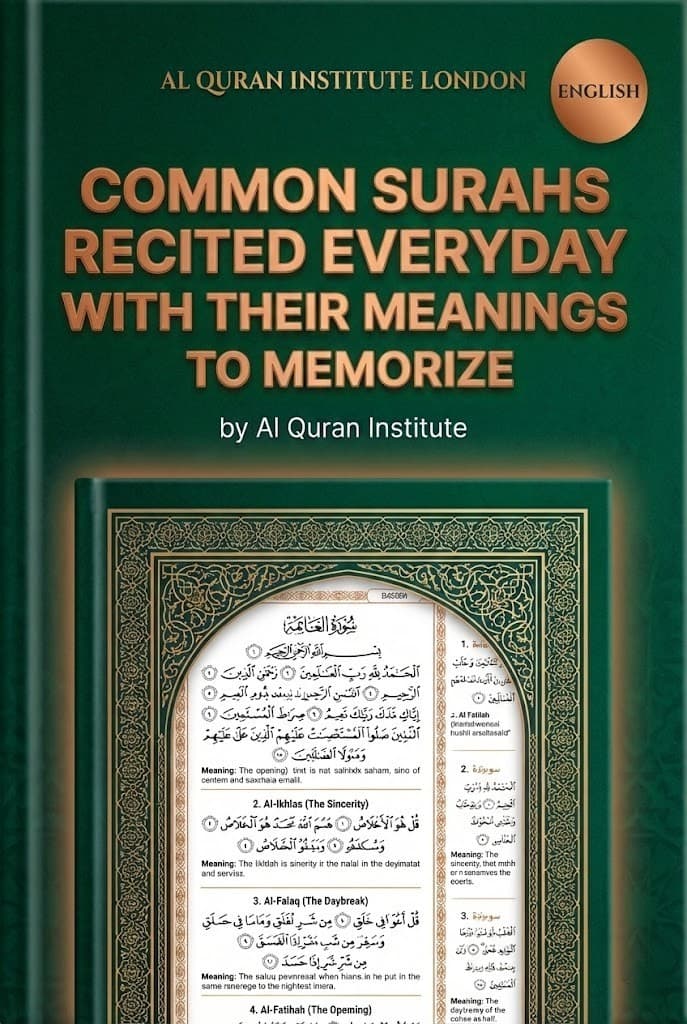 Common Surahs recited everyday with their meanings to memorize