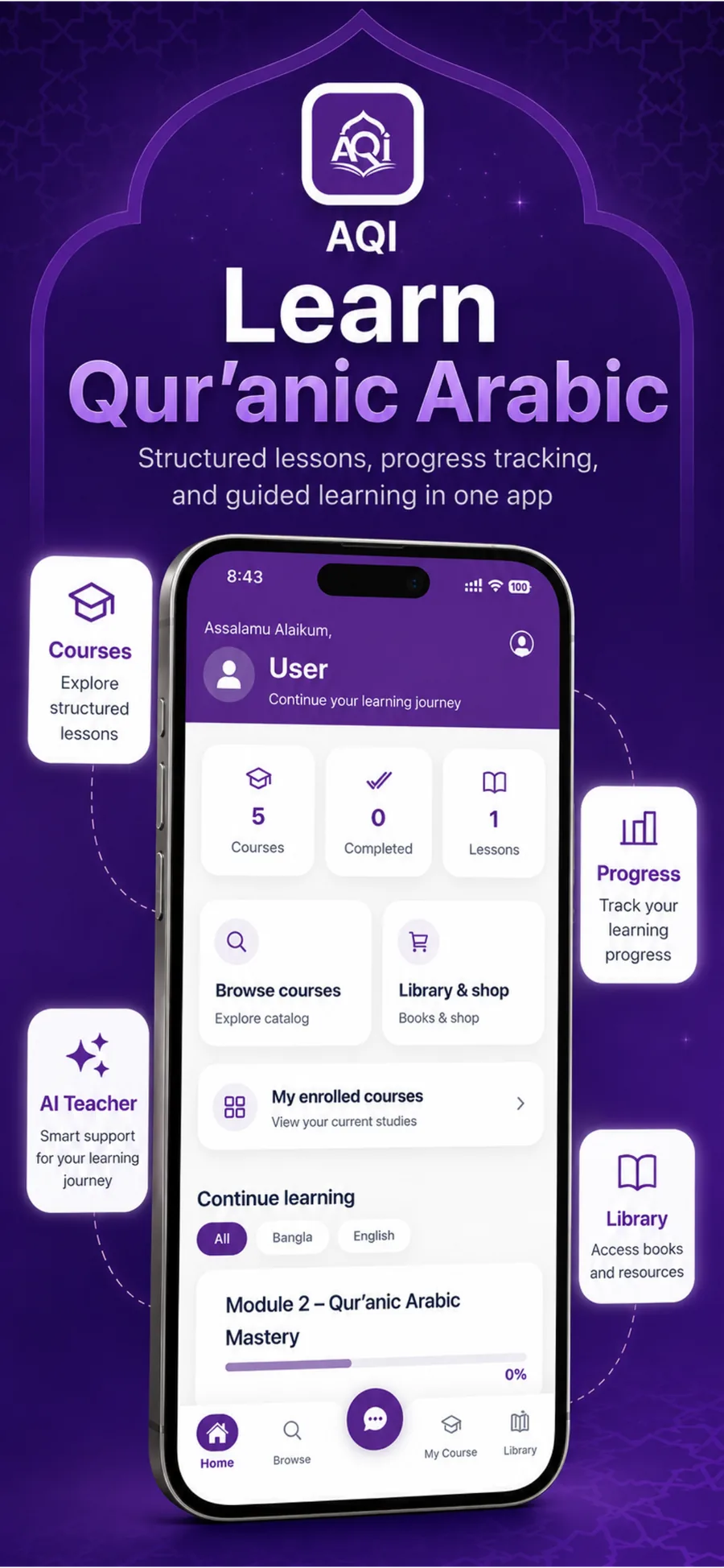 AQI app welcome